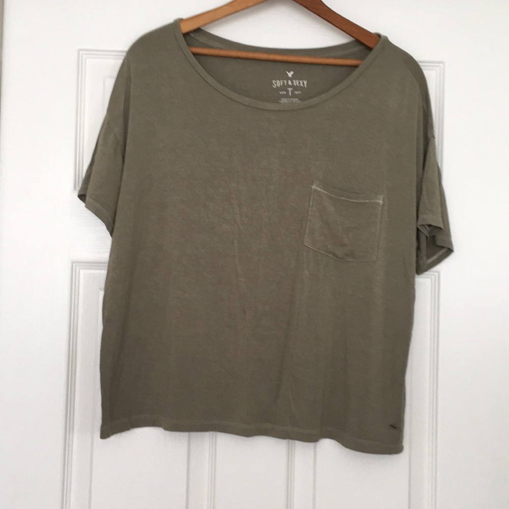 American eagle green soft & sexy T-shirt